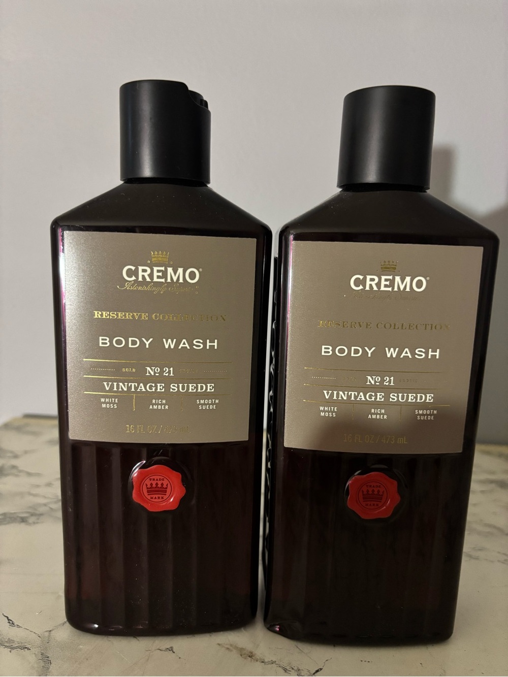 Cremo Vintage Suede No.21 Body Wash — set of 2